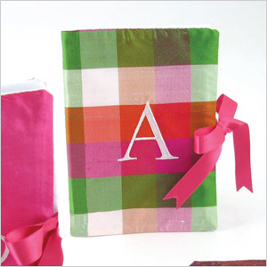 personalized plaid photo albums
